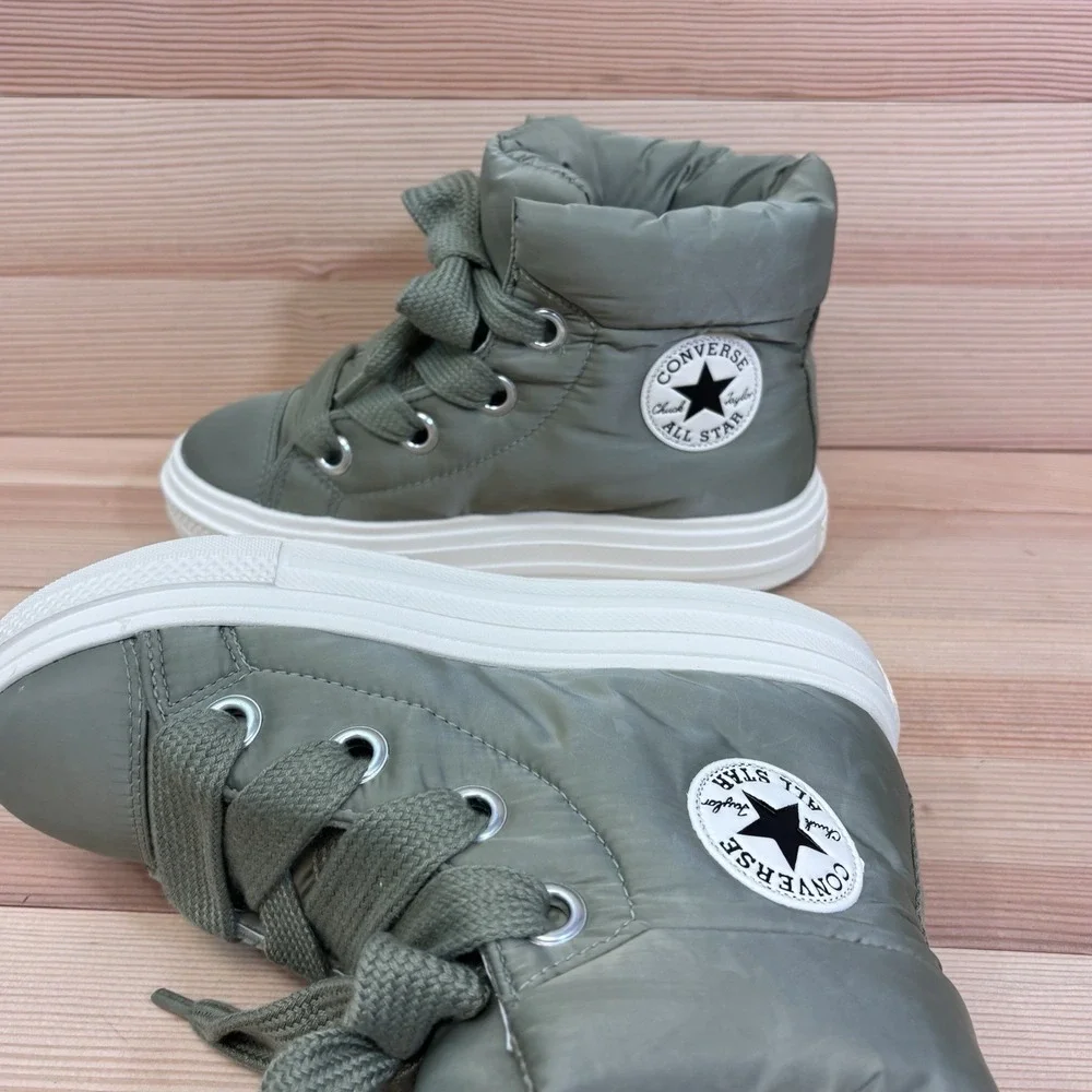 Converse CTAS Elements Boot Hi  Shoes Women Sz 7 Green Light Field Surplus